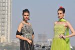 Model walk the ramp for Designer Azeem Khan showcases his latest collection at AGP Million Race in Mumbai on 19th Feb 2012 (106).JPG